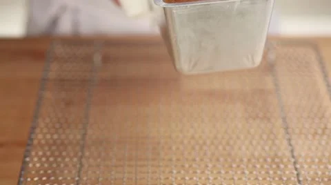 A freshly baked loaf cake Video stock 24657164