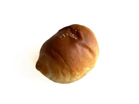 Freshly baked plain salt bread with butter filling Stock Photos