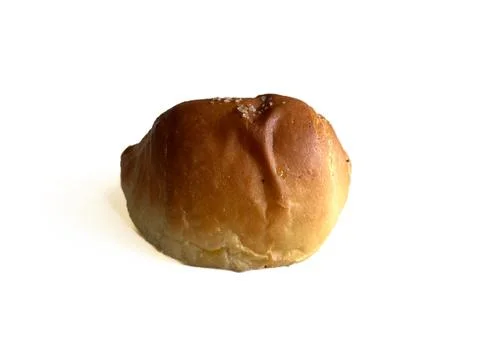 Freshly baked plain salt bread with butter filling Stock Photos