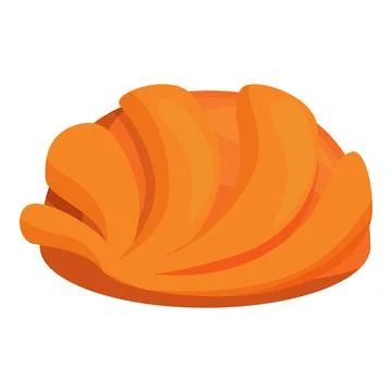 Freshly baked round loaf of bread showing golden brown crust Stockillustratie