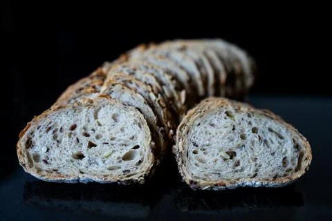 Freshly Baked Rustic Bread Loaf Stock Photos