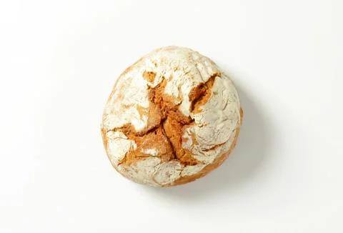 Freshly baked rustic bread loaf Stock Photos