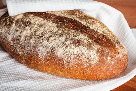 Freshly Baked Rustic Bread Stock Photos