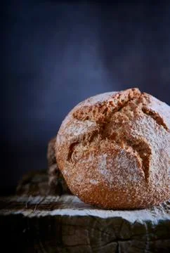 Freshly baked rustic bread Stock Photos