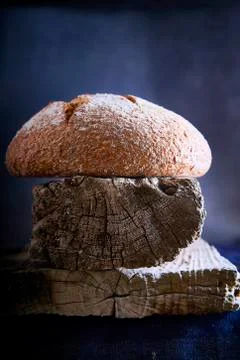 Freshly baked rustic bread Stock Photos