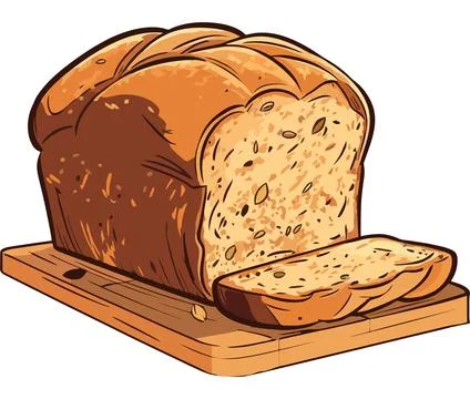 Freshly baked rustic gourmet bread Illustrazione stock