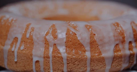 Freshly Baked Traditional Easter Cake Rotating Video stock 128211733
