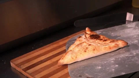 Freshly Baked Triangle Pastry Video stock 319207394
