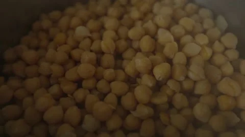 Freshly boiled chickpeas Stock Footage 233690517
