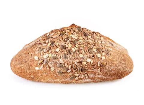 Freshly bread isolated on white background. Stock Photos