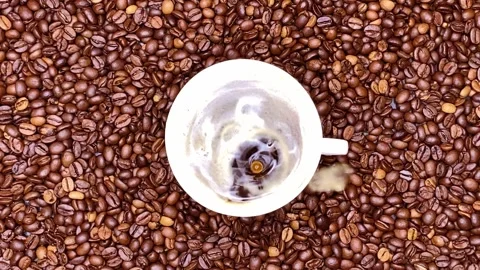 Freshly brewed coffee Stock Footage 247394592