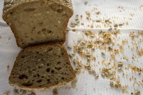 Freshly cooked home made bread Stock Photos