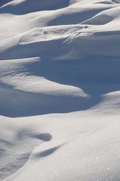 Freshly fallen snow Foto stock