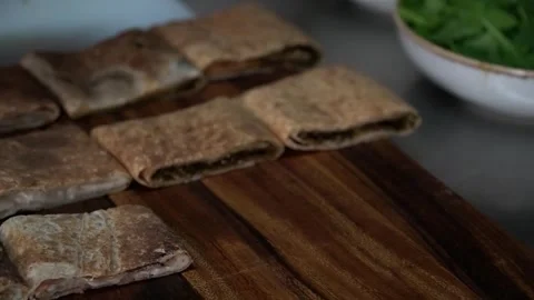 Freshly Made Flatbreads Stock Footage 319951079