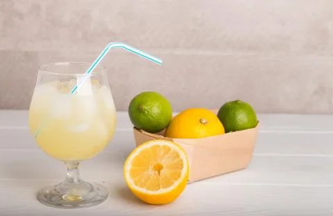 Freshly made lemonade Stock Photos