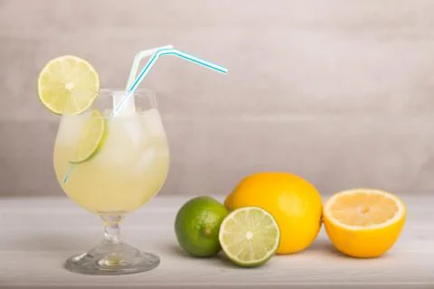 Freshly made lemonade Stock Photos