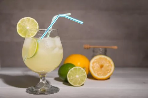 Freshly made lemonade Stock Photos