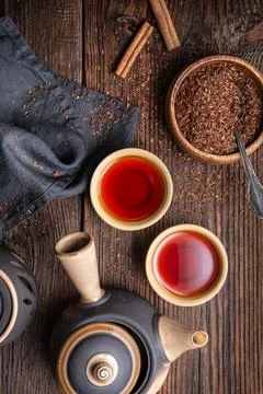 Freshly made Rooibos tea full of antioxidants Stock Photos