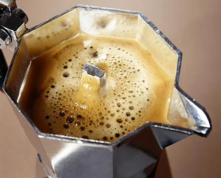 Freshly percolated coffee Stock Photos