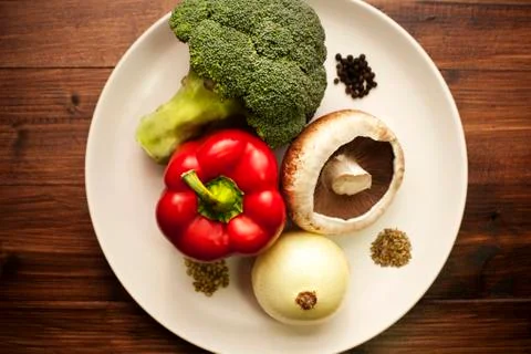 Freshly picked vegetables Stock Photos