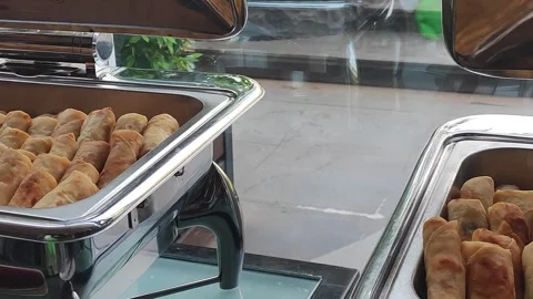 Freshly Prepared Light Appetizers Stock Footage 341342921