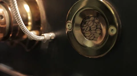 The freshly roasted coffee beans from a large coffee roaster 스톡 동영상 43481739