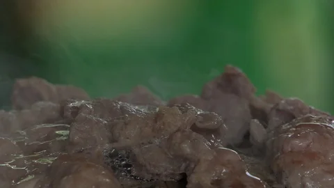 Freshly Roasted Pork Steaks, Stock Footage 107528515
