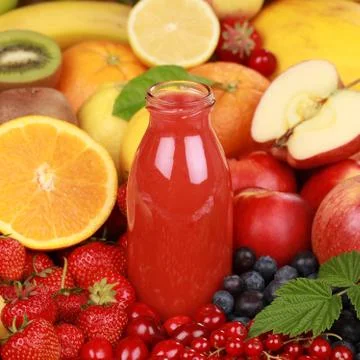 Freshly squeezed juice Foto stock
