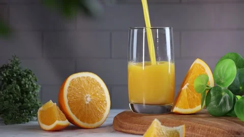 Freshly Squeezed Orange Juice Stock Footage 288952505