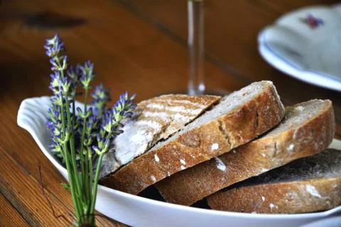 Freshly traditional bread Stock Photos