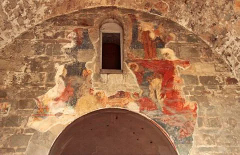 Fresque in Church of St Sofya - Ayasofya mzesi Trabzon Turkey Stock Photos