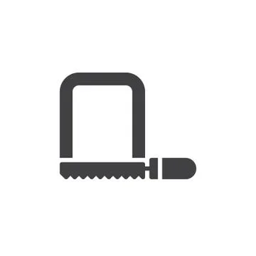 Fret saw icon vector, filled flat sign, solid pictogram Illustrazione stock