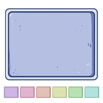 Frets silicone baking mat cartoon vector graphic Illustrazione stock