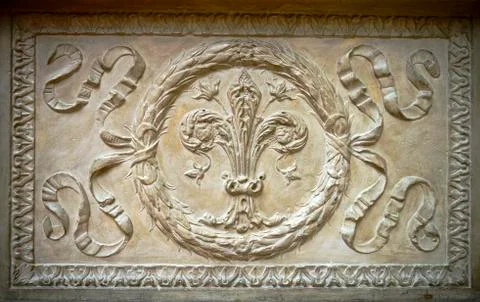 Fretwork element of historical monuments Stock Photos