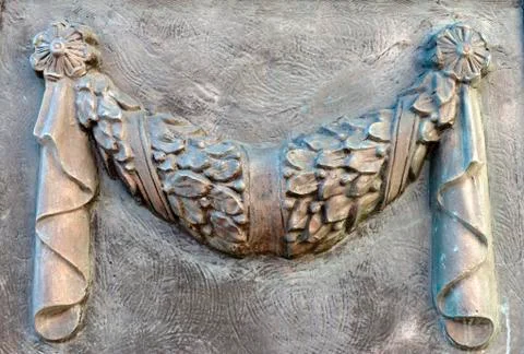 Fretwork element of historical monuments Foto stock