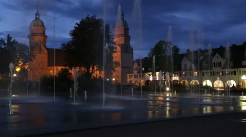 Freudenstadt square - Germany Stock Footage 43063711