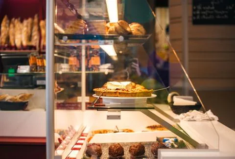 Frfench bakery interior Foto stock