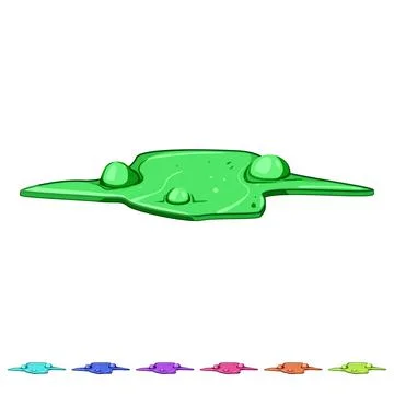 Friction toxic puddle cartoon vector graphic イラスト素材