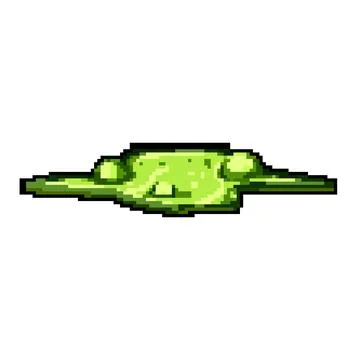 Friction toxic puddle pixel art vector illustration 스톡 일러스트