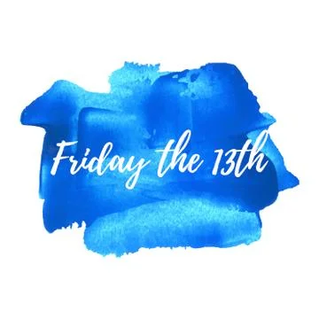 Friday the 13th, Friday the Thirteenth vector card, poster, logo, illustratio Stock Illustration