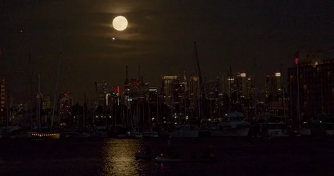Friday the 13th Full Moon, San Diego Stock Footage 115962852