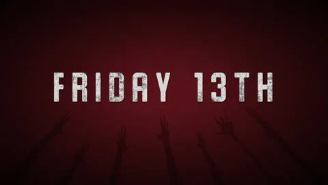 Friday 13th with help hands of people in hell Stock Footage 221653970