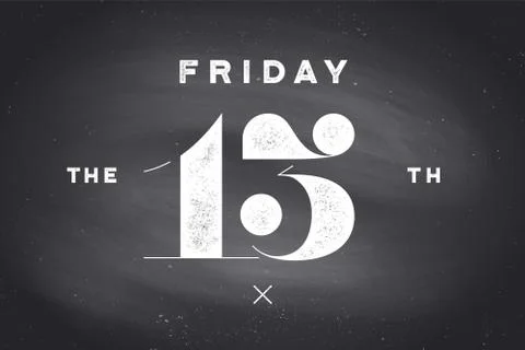 Friday the 13th Stock Illustration