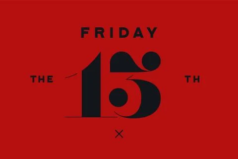 Friday the 13th Stock Illustration