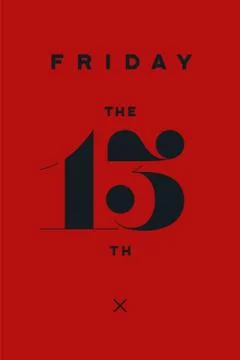 Friday the 13th Stock Illustration