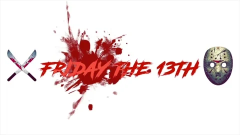 Friday the 13th themed animation. Stock Footage 325619654