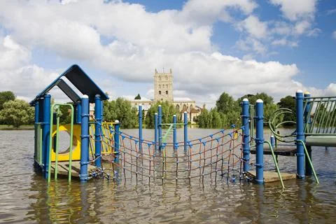 On Friday 20th July 2007 up to 5 inches of rain fell across central and south Fotos Stock