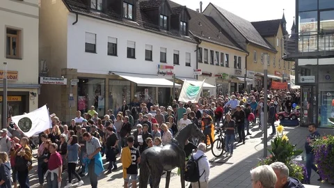 Friday for future protest march Stockbeeldmateriaal 125038359