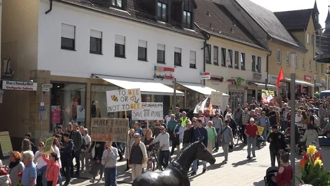 Friday for future protest march Stockbeeldmateriaal 125038858