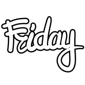 Friday Stock Illustration
